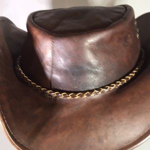 Kakadu Australian leather hat